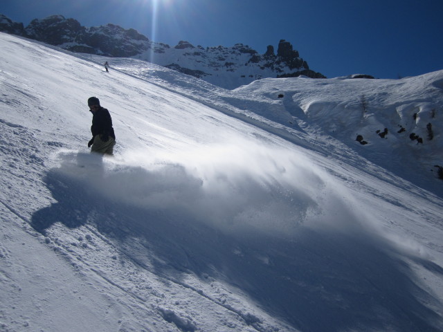 Markus auf der Piste 'Fodoma' (19. März)