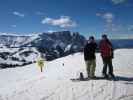 Markus und ich auf der Piste 'Puflatsch 1' (16. März)