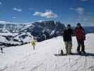 Markus und ich auf der Piste 'Puflatsch 1' (16. März)