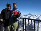 Ich und Markus in der Bergstation der Seilbahn Lagazuoi, 2.742 m (17. März)