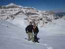 Markus und ich neben der Piste 'Ornella' (19. März)