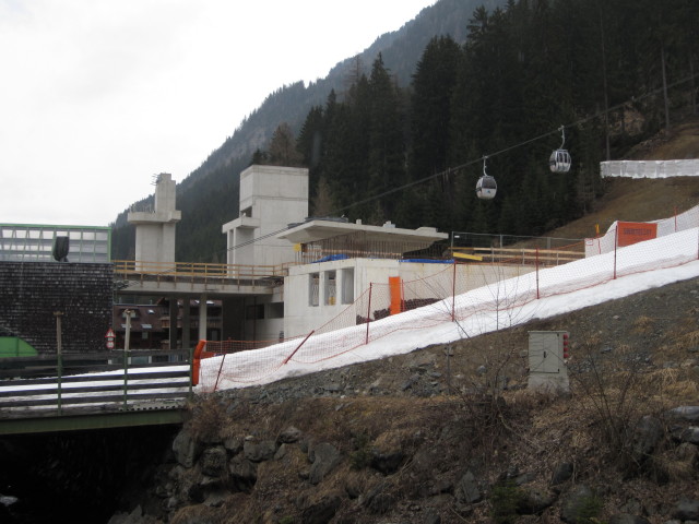 Talstation der Pardatschgratbahn, 1.362 m (5. Apr.)