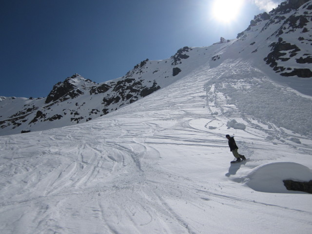 Markus neben der Piste 'Velilltal - Velilleckbahn Tal' (6. Apr.)