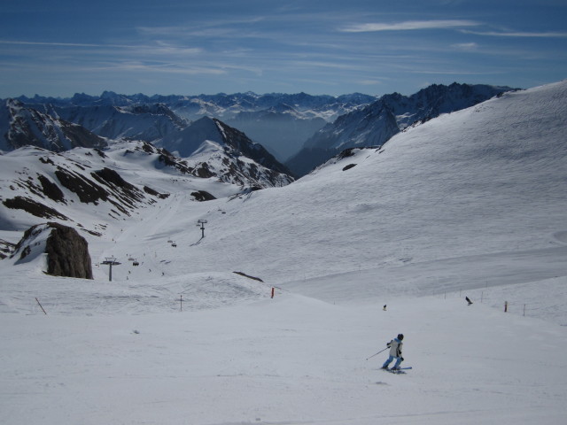 Mama und Markus auf der Piste 'Idjoch - Salaas' (7. Apr.)