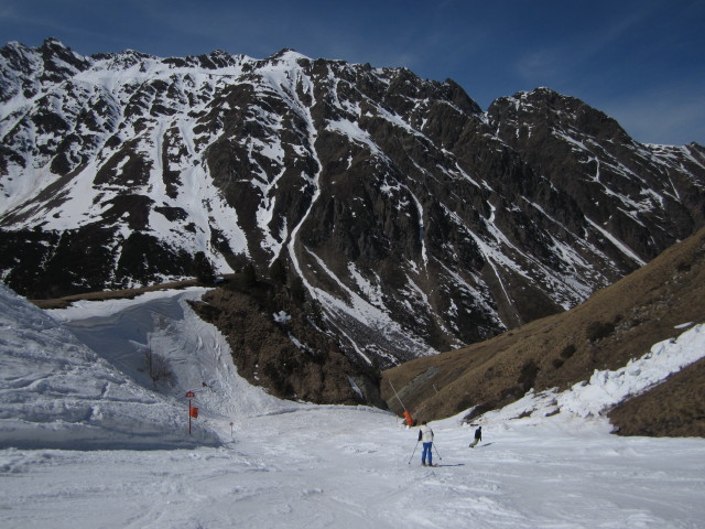 Markus auf der Piste 'Palinkopf - Gampenalp' (7. Apr.)