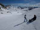 Mama und Markus auf der Piste 'Viderjoch - Alp Trida' (11. Apr.)