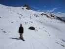 Markus neben der Piste 'Visnitzbahn Berg - Alp Trida' (11. Apr.)