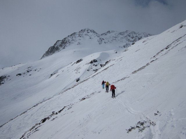 Kai, Christoph und Gudrun zwischen In der Sulze und Rosskar (15. Apr.)