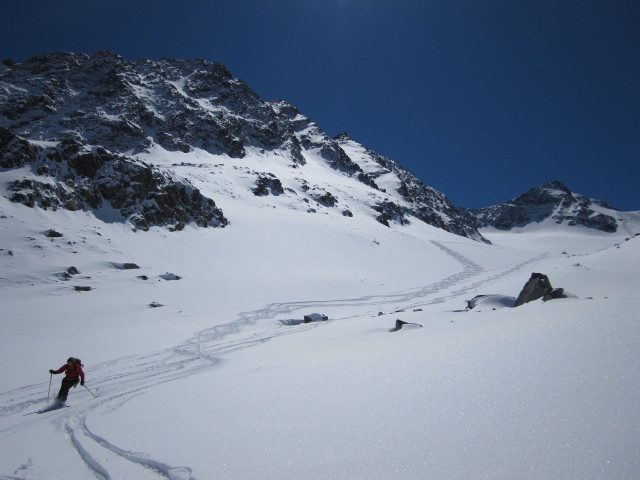 Gudrun zwischen Sommerwandferner und Stiergschwez (17. Apr.)