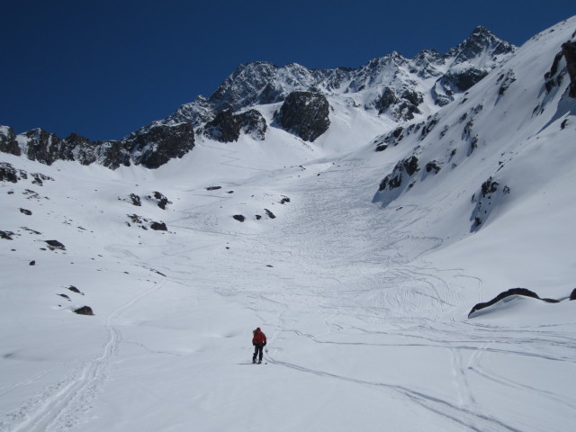 Christoph zwischen Stiergschwez und Franz-Senn-H&uuml;tte (17. Apr.)