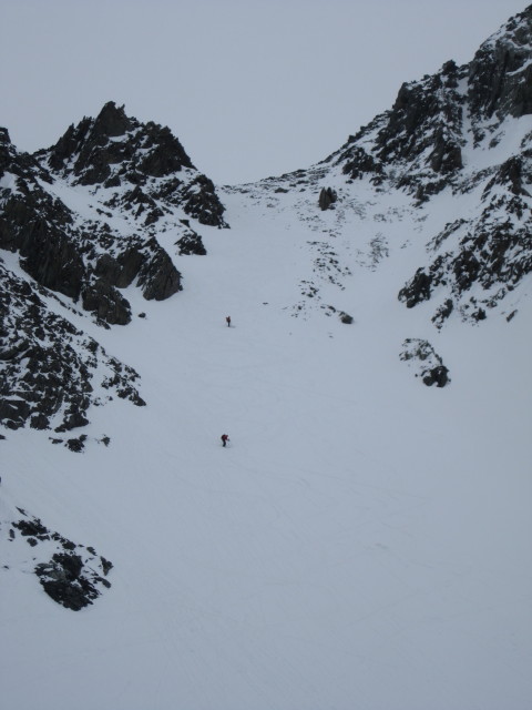 Christoph und Gudrun zwischen Schwarzenbergjoch und Schwarzenbergferner (18. Apr.)