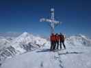 Christoph, Gudrun und ich am Hinteren Daunkopf, 3.225 m (14. Apr.)