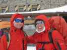 Christoph und Gudrun bei der Amberger Hütte, 2.136 m (19. Apr.)