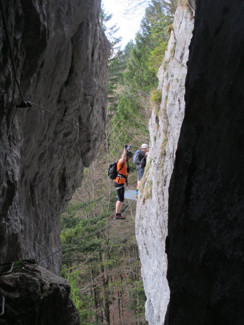 'Mein Land - Dein Land'-Klettersteig: Seilbrücke