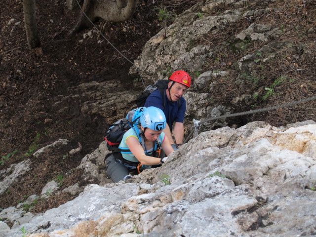 Gebirgsvereins-Klettersteig: Diana in der Headwall