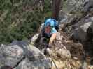 Gebirgsvereins-Klettersteig: Diana beim Schneebergblick