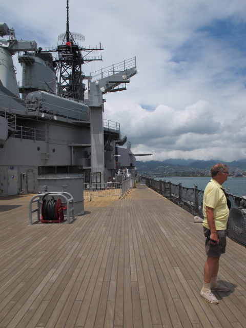 Papa auf der USS Missouri (22. Mai)