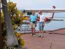 Papa und ich in der Keehi Lagoon (24. Mai)