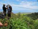 Papa am Start von Line # 3 des Ka'anapali Zipline Adventure (19. Mai)