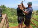 Papa am Start von Line # 7 des Ka'anapali Zipline Adventure (19. Mai)