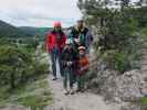 Kerstin, Anja-Liv, Stefan und Tim am Grat