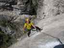 Reintalersee-Klettersteig: Axel in der leichten Variante