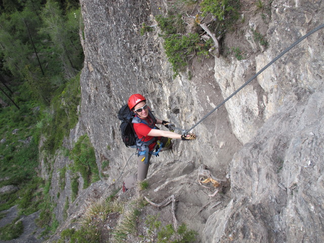 Peter Kofler-Klettersteig: Carmen im zweiten Teil