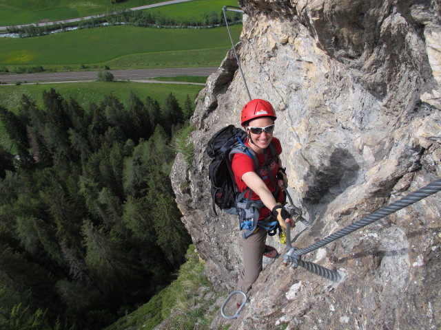 Peter Kofler-Klettersteig: Carmen im dritten Teil