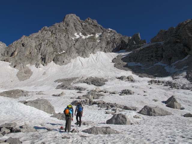 Sabrina und Christian zwischen Kühplan und Bert-Rinesch-Klettersteig (7. Juni)