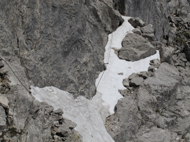 Bert-Rinesch-Klettersteig: ausgesetzte Querung (7. Juni)