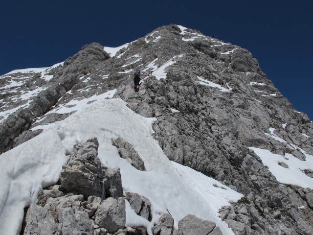 Bert-Rinesch-Klettersteig: Hannelore am Südgrat (7. Juni)