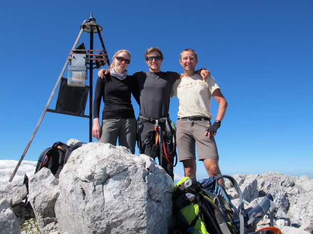 Sabrina, Christian und ich am Schermberg, 2.396 m (8. Juni)