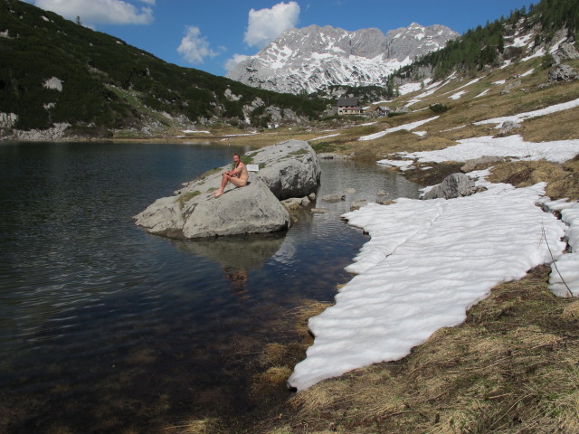 Ich im Elmsee, 1.620 m (8. Juni)