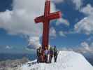 Ich, Hannelore, Sabrina und Christian am Großen Priel, 2.515 m (7. Juni)