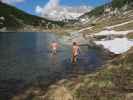 Ich und Christian im Elmsee, 1.620 m (8. Juni)