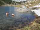 Christian und ich im Elmsee, 1.620 m (8. Juni)