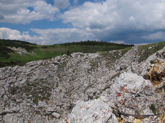 Kronich-Eisenweg: vom Ausstieg Richtung Nordwesten