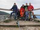 Florian, Anja-Liv, Tim, Kerstin, Stefan, Katja-Lin und ich bei der Höllentalaussicht, 1.620 m