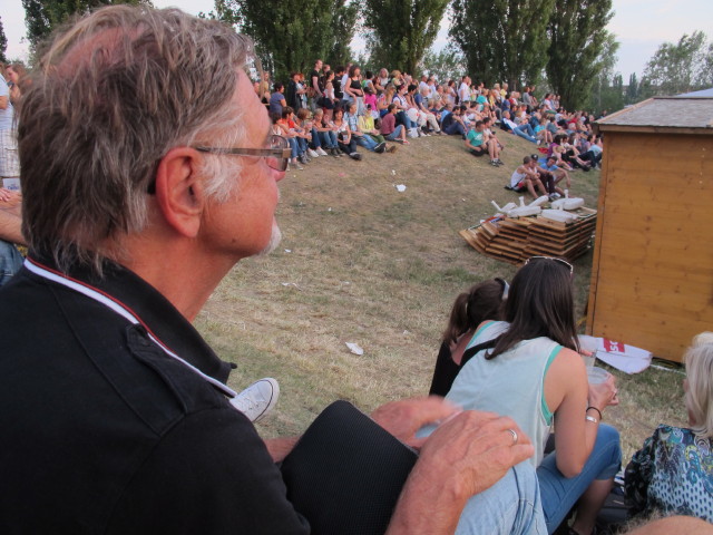 Papa bei der G&Ouml;D/BAWAG PSK-B&uuml;hne (28. Juni)