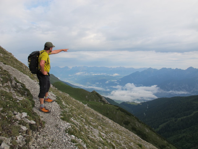 Axel zwischen Halsl und Lustiger Bergler-Steig