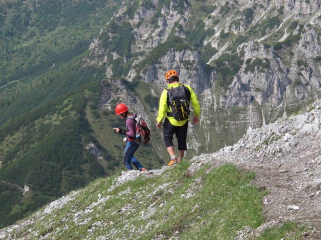 ? und Axel zwischen Marchreisenspitze und Malgrubenscharte