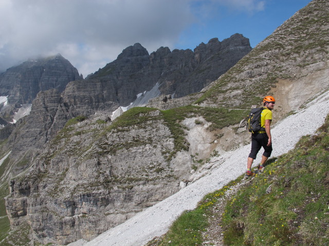 Axel zwischen Malgrubenscharte und Hochtennspitze