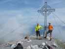 Axel und ich auf der Marchreisenspitze, 2.620 m