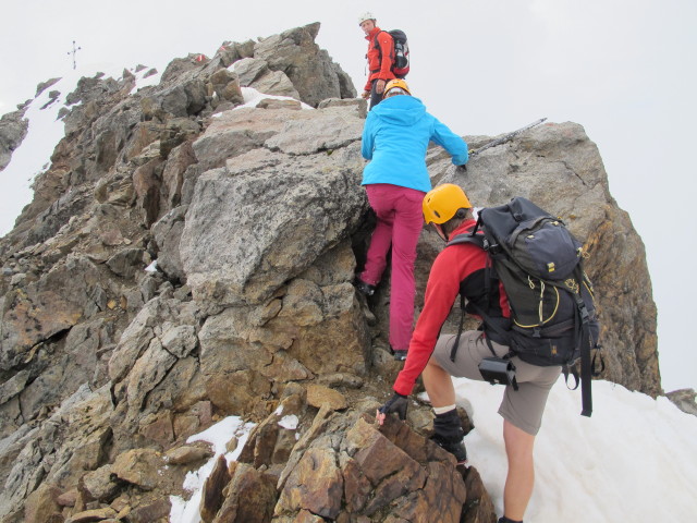 Christoph, Miriam und ich zwischen Staniskascharte und Hochschober (5. Juli)