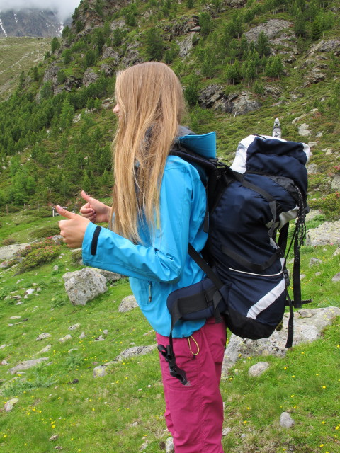 Miriam zwischen Hochschoberh&uuml;tte und Beliz (5. Juli)
