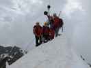 Christoph, ich, Miriam und Evelyn am Hochschober, 3.242 m (5. Juli)