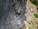 Kirchblick-Klettersteig: Sonja bei der Rastbank (7. Juli)