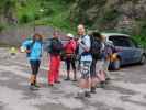 Irmgard, Dominika, Jasmin, Daniel, Doris, Hannelore und Edith am Plöckenpass, 1.357 m