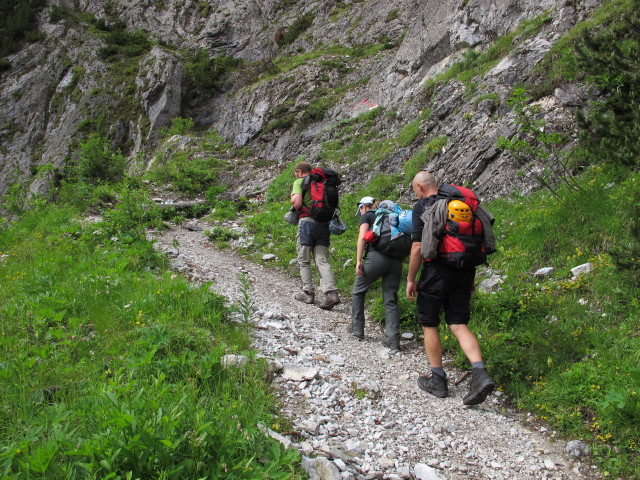 Helmut, Diana und Ernst zwischen Winkler Tal und Obstanser Boden