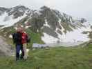 Daniel und Doris zwischen Obstanser See-Hütte und Obstanser Eishöhle